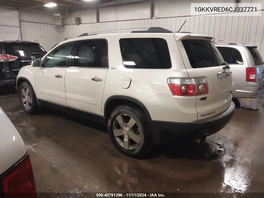 2012 GMC Acadia Slt-1 VIN: 1GKKVRED6CJ337771 Lot: 40791396