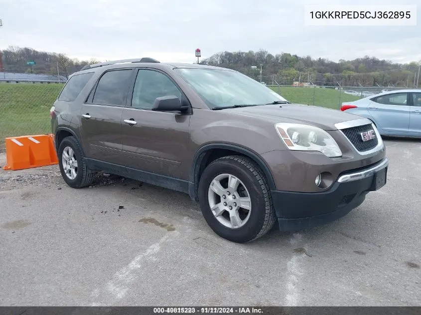 2012 GMC Acadia VIN: 1GKKRPED5CJ362895 Lot: 40815223