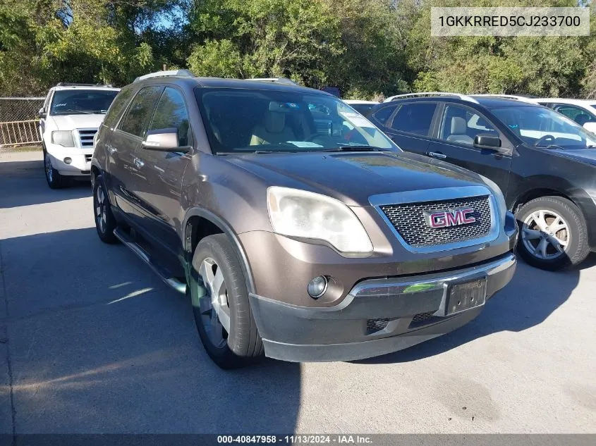 1GKKRRED5CJ233700 2012 GMC Acadia Slt1