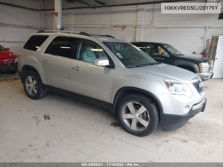 1GKKVRED5CJ281791 2012 GMC Acadia Slt-1