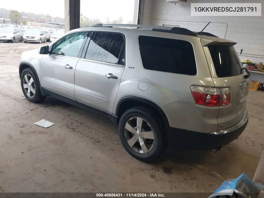 1GKKVRED5CJ281791 2012 GMC Acadia Slt-1