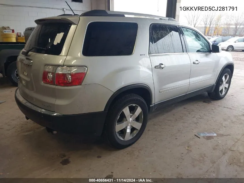 1GKKVRED5CJ281791 2012 GMC Acadia Slt-1