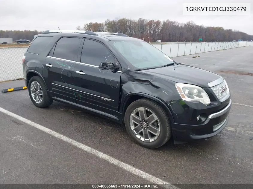 2012 GMC Acadia Denali VIN: 1GKKVTED1CJ330479 Lot: 40865663