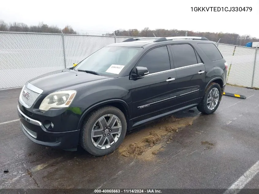 2012 GMC Acadia Denali VIN: 1GKKVTED1CJ330479 Lot: 40865663