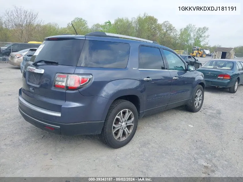 1GKKVRKDXDJ181191 2013 GMC Acadia Slt-1