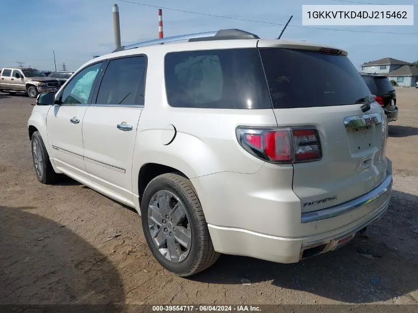 2013 GMC Acadia Denali VIN: 1GKKVTKD4DJ215462 Lot: 39554717