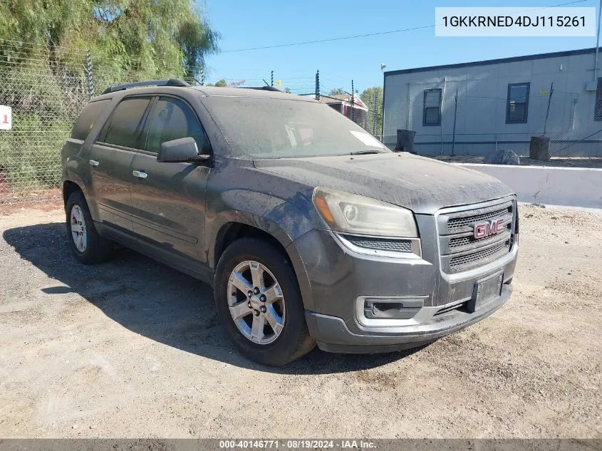 1GKKRNED4DJ115261 2013 GMC Acadia Sle-1