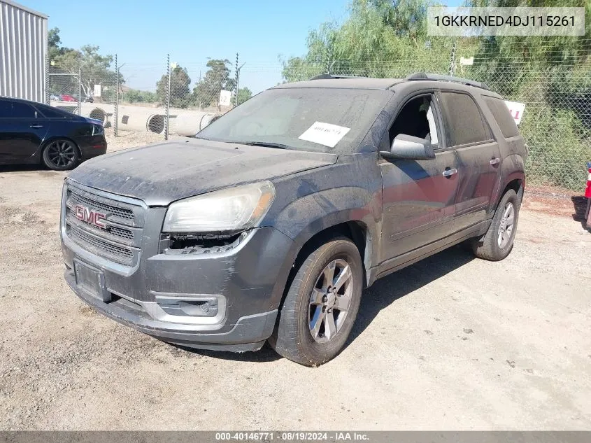 1GKKRNED4DJ115261 2013 GMC Acadia Sle-1