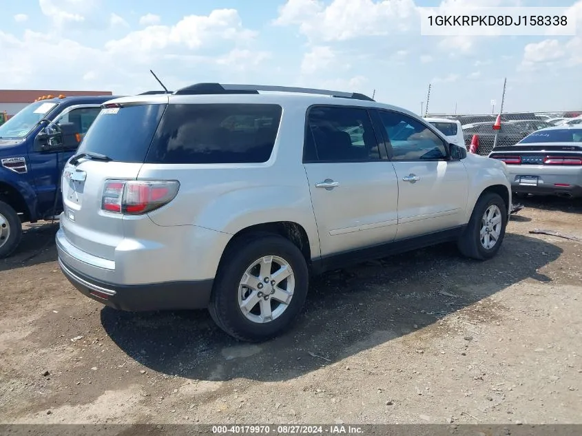 2013 GMC Acadia Sle-2 VIN: 1GKKRPKD8DJ158338 Lot: 40179970