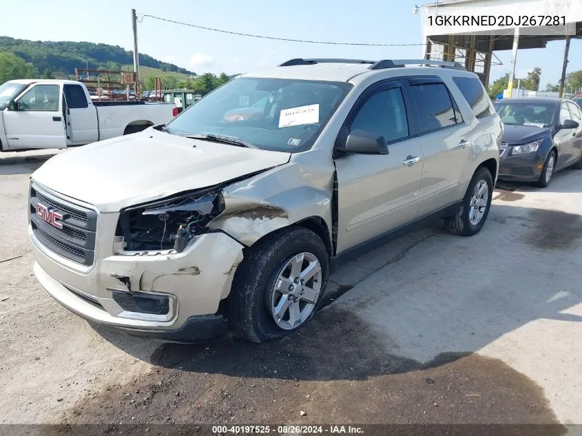 2013 GMC Acadia Sle-1 VIN: 1GKKRNED2DJ267281 Lot: 40197525