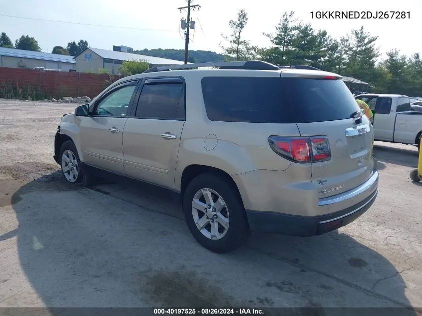 2013 GMC Acadia Sle-1 VIN: 1GKKRNED2DJ267281 Lot: 40197525