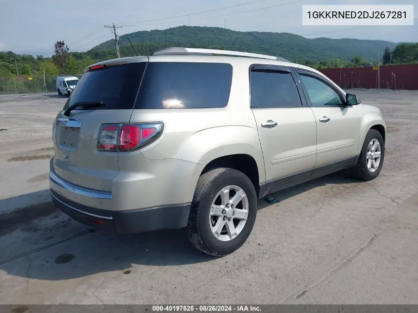 2013 GMC Acadia Sle-1 VIN: 1GKKRNED2DJ267281 Lot: 40197525