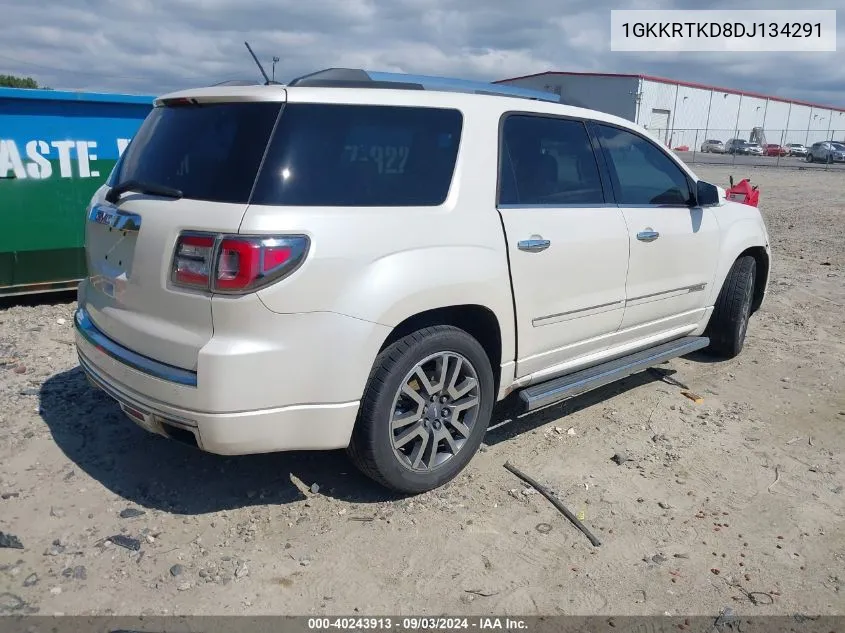 2013 GMC Acadia Denali VIN: 1GKKRTKD8DJ134291 Lot: 40243913