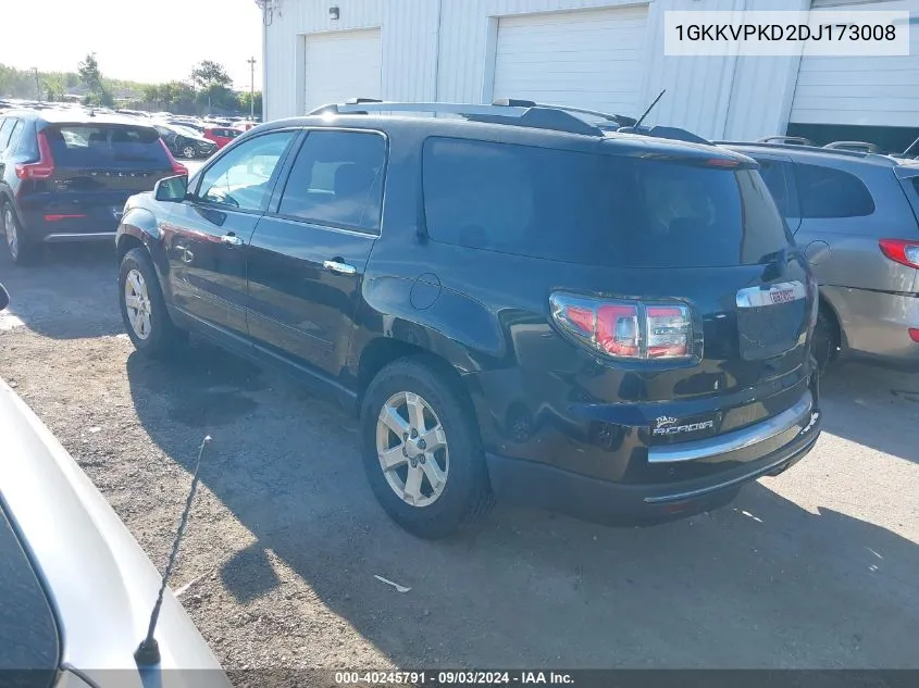 1GKKVPKD2DJ173008 2013 GMC Acadia Sle-2