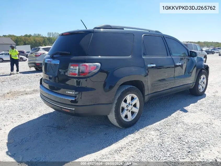 1GKKVPKD3DJ265762 2013 GMC Acadia Sle-2