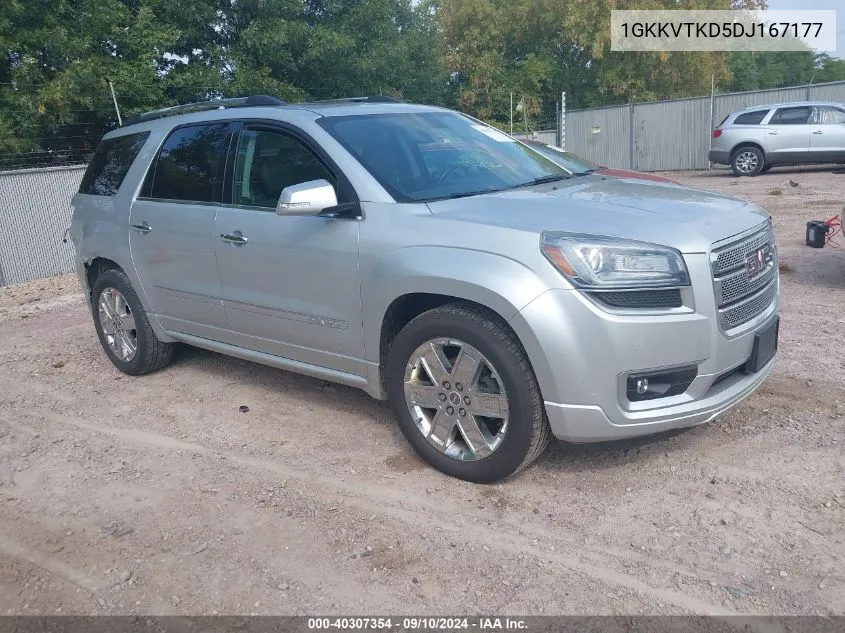 2013 GMC Acadia Denali VIN: 1GKKVTKD5DJ167177 Lot: 40307354