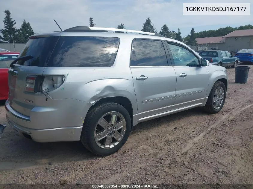 2013 GMC Acadia Denali VIN: 1GKKVTKD5DJ167177 Lot: 40307354