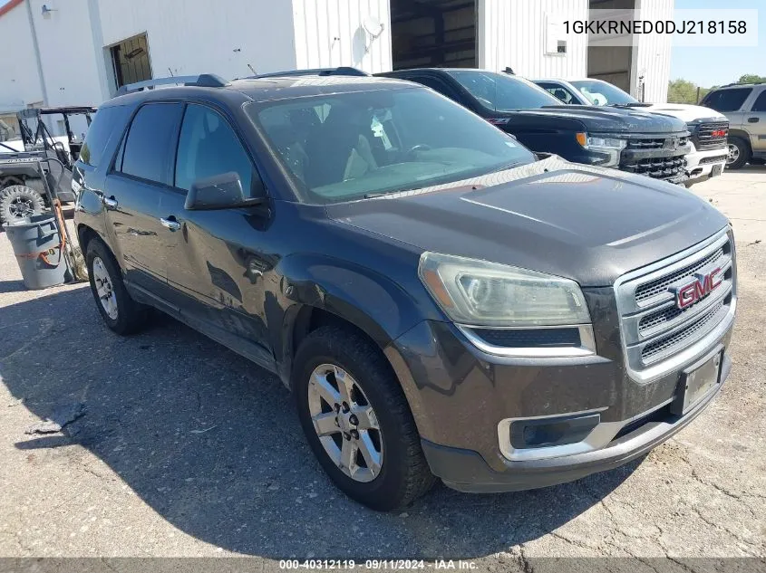 2013 GMC Acadia Sle VIN: 1GKKRNED0DJ218158 Lot: 40312119