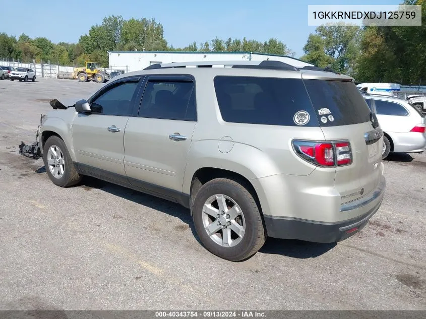 2013 GMC Acadia Sle-1 VIN: 1GKKRNEDXDJ125759 Lot: 40343754