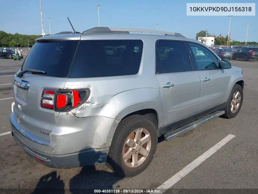 2013 GMC Acadia Sle-2 VIN: 1GKKVPKD9DJ156318 Lot: 40351139