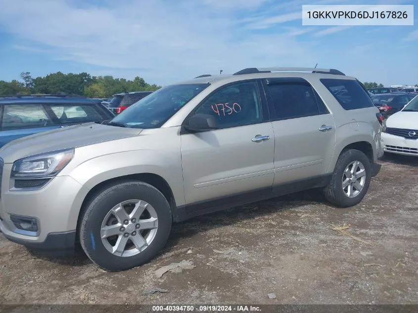 2013 GMC Acadia Sle-2 VIN: 1GKKVPKD6DJ167826 Lot: 40394750