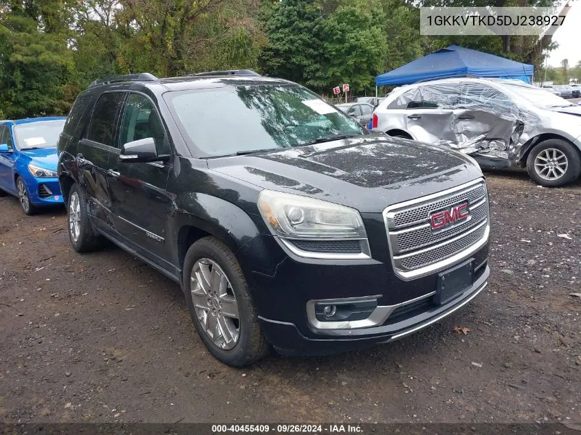 2013 GMC Acadia Denali VIN: 1GKKVTKD5DJ238927 Lot: 40455409