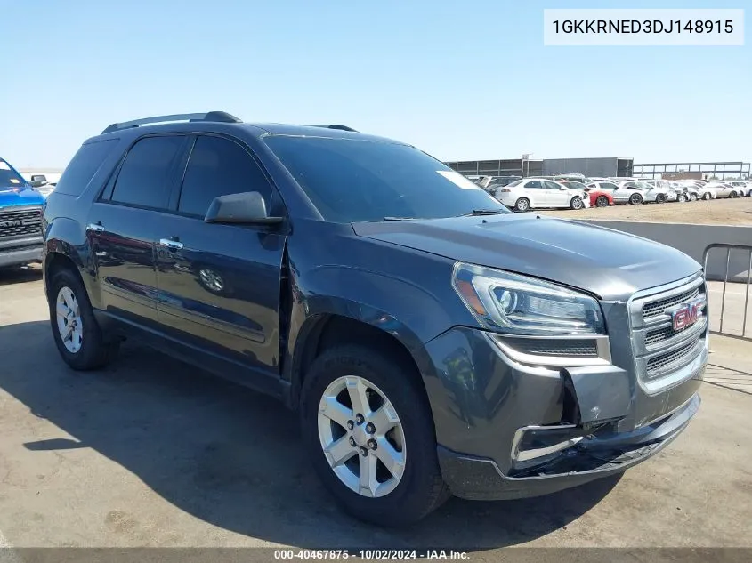 2013 GMC Acadia Sle-1 VIN: 1GKKRNED3DJ148915 Lot: 40467875