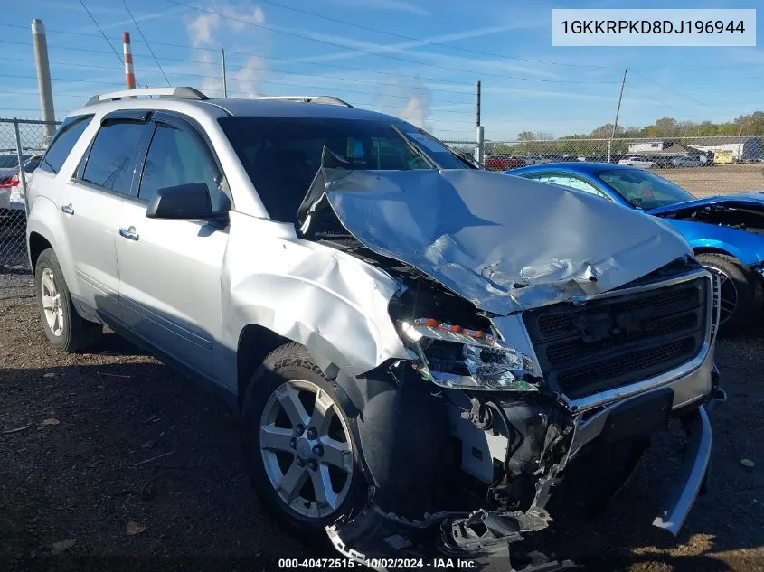 2013 GMC Acadia Sle-2 VIN: 1GKKRPKD8DJ196944 Lot: 40472515