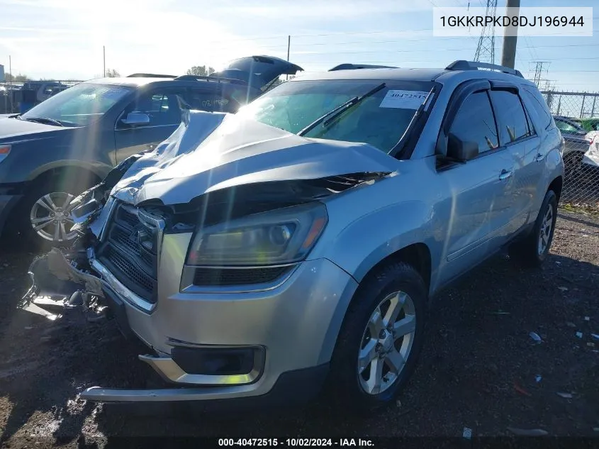 2013 GMC Acadia Sle-2 VIN: 1GKKRPKD8DJ196944 Lot: 40472515