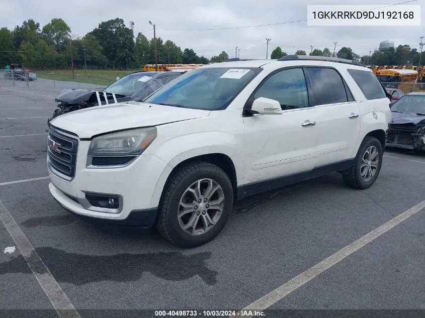 2013 GMC Acadia Slt-1 VIN: 1GKKRRKD9DJ192168 Lot: 40498733