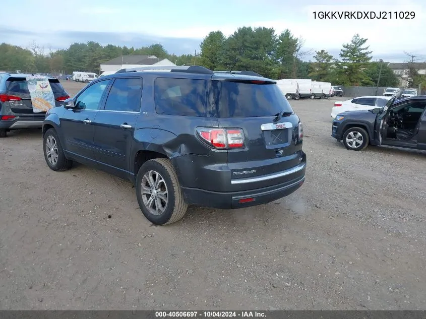 2013 GMC Acadia Slt-1 VIN: 1GKKVRKDXDJ211029 Lot: 40506697