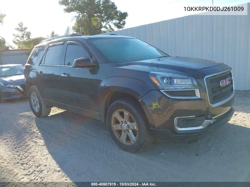 2013 GMC Acadia Sle-2 VIN: 1GKKRPKD0DJ261009 Lot: 40507919