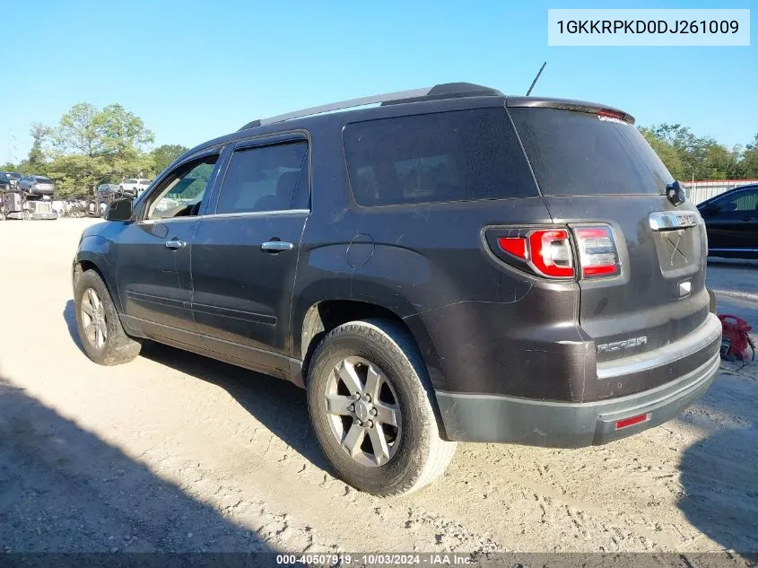 2013 GMC Acadia Sle-2 VIN: 1GKKRPKD0DJ261009 Lot: 40507919