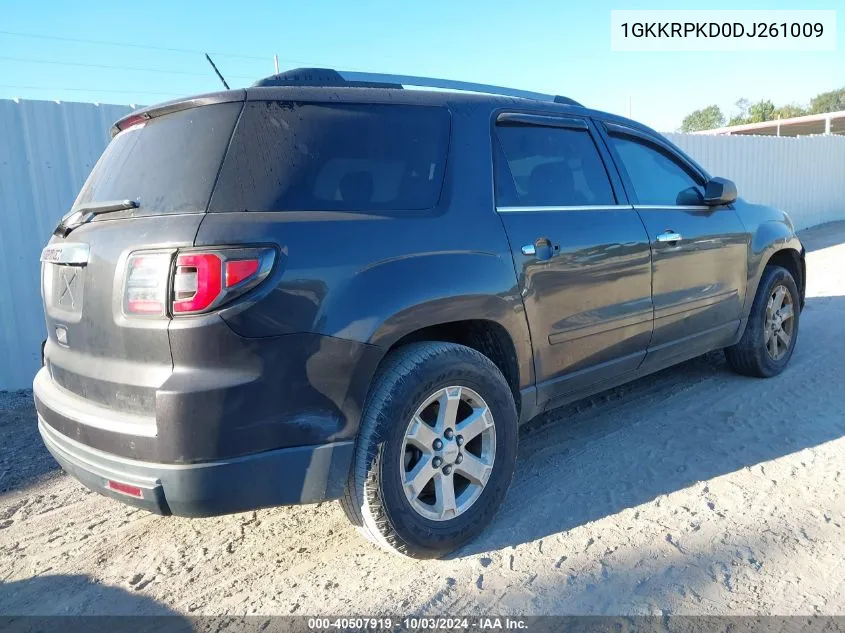 2013 GMC Acadia Sle-2 VIN: 1GKKRPKD0DJ261009 Lot: 40507919