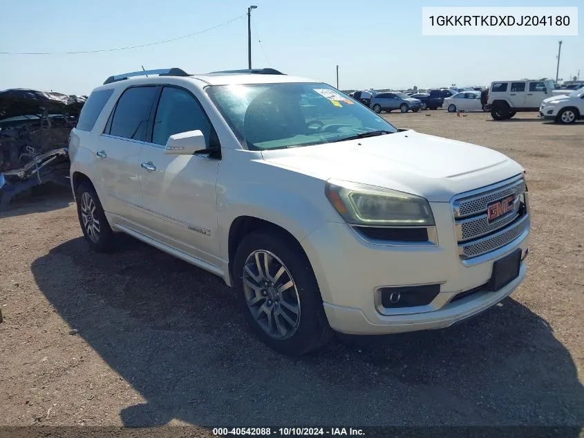 2013 GMC Acadia Denali VIN: 1GKKRTKDXDJ204180 Lot: 40542088