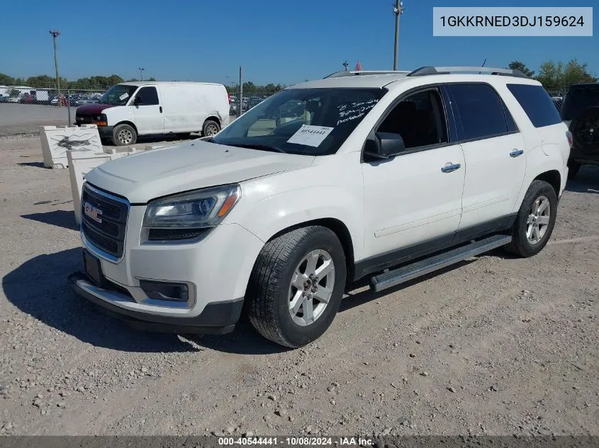 2013 GMC Acadia Sle-1 VIN: 1GKKRNED3DJ159624 Lot: 40544441