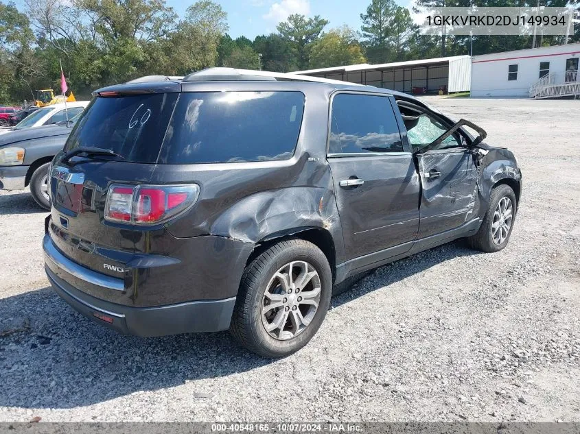 2013 GMC Acadia Slt-1 VIN: 1GKKVRKD2DJ149934 Lot: 40548165