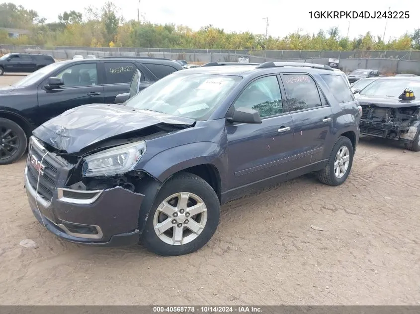 2013 GMC Acadia Sle-2 VIN: 1GKKRPKD4DJ243225 Lot: 40568778