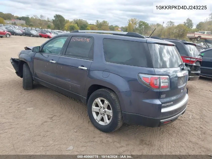 2013 GMC Acadia Sle-2 VIN: 1GKKRPKD4DJ243225 Lot: 40568778