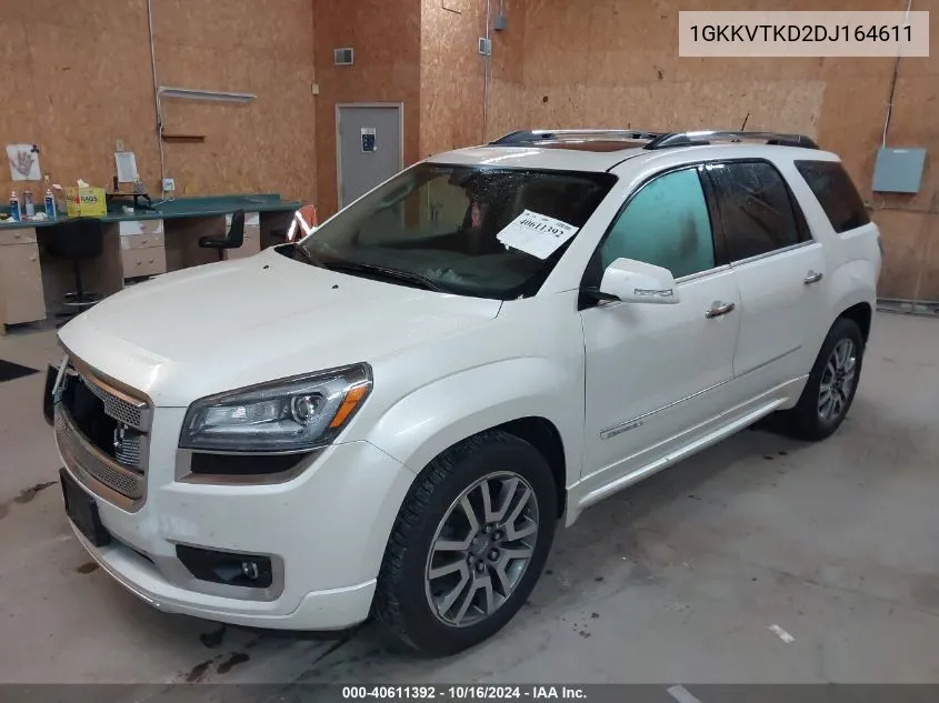 2013 GMC Acadia Denali VIN: 1GKKVTKD2DJ164611 Lot: 40611392