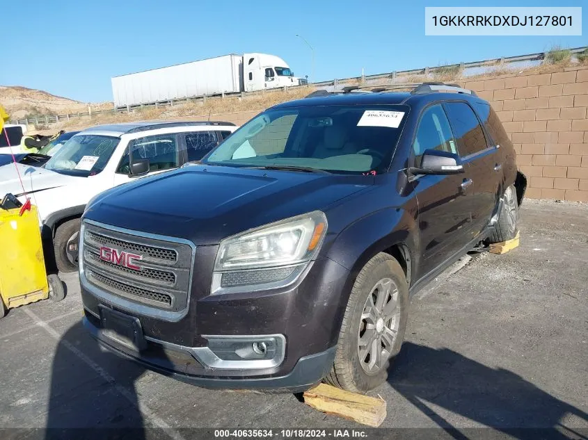 1GKKRRKDXDJ127801 2013 GMC Acadia Slt-1