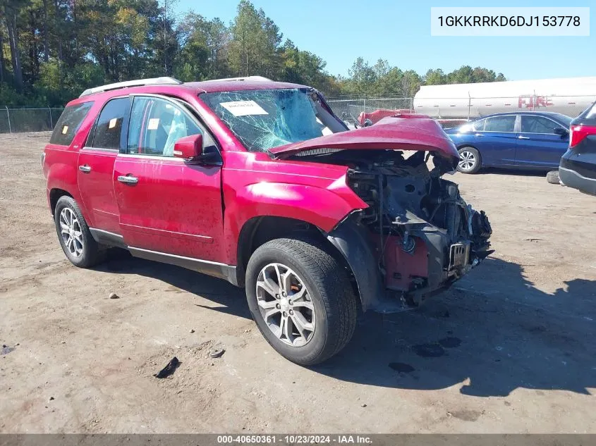 2013 GMC Acadia Slt-1 VIN: 1GKKRRKD6DJ153778 Lot: 40650361