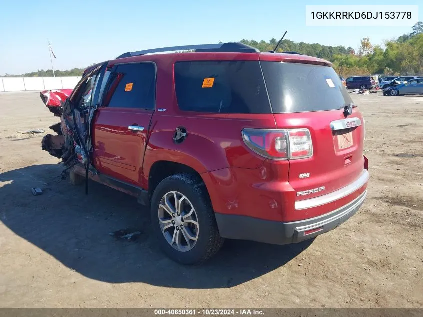 2013 GMC Acadia Slt-1 VIN: 1GKKRRKD6DJ153778 Lot: 40650361