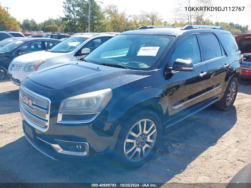 2013 GMC Acadia Denali VIN: 1GKKRTKD9DJ112767 Lot: 40689793