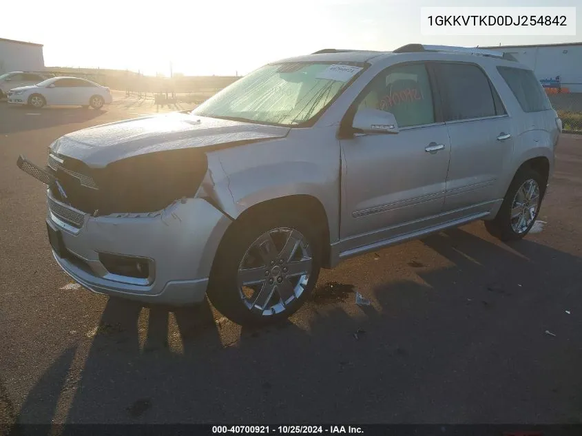 2013 GMC Acadia Denali VIN: 1GKKVTKD0DJ254842 Lot: 40700921