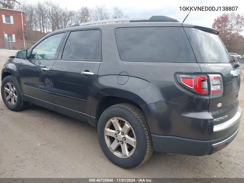 2013 GMC Acadia Sle-1 VIN: 1GKKVNED0DJ138807 Lot: 40725548