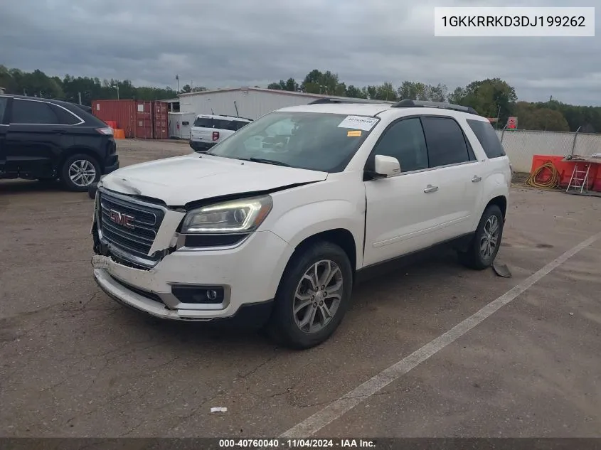 2013 GMC Acadia Slt-1 VIN: 1GKKRRKD3DJ199262 Lot: 40760040