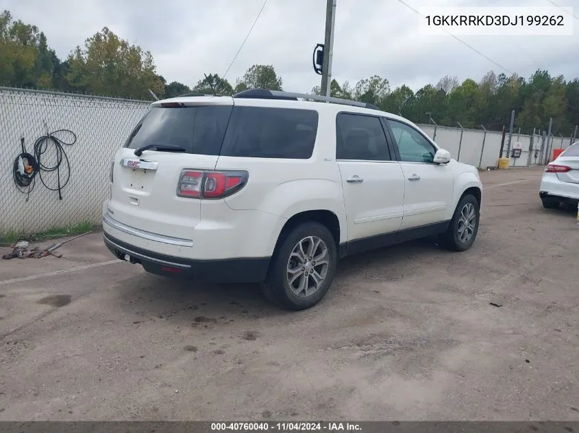 2013 GMC Acadia Slt-1 VIN: 1GKKRRKD3DJ199262 Lot: 40760040