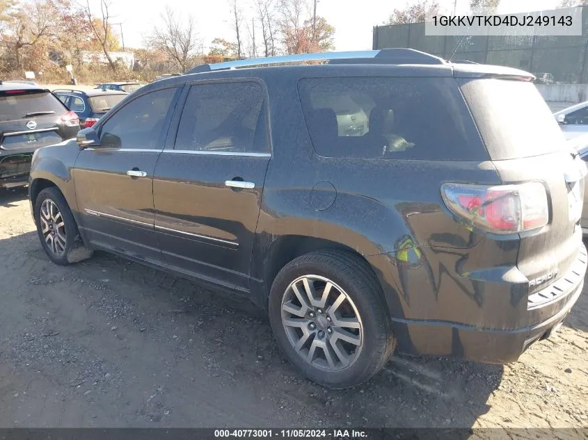 2013 GMC Acadia VIN: 1GKKVTKD4DJ249143 Lot: 40773001