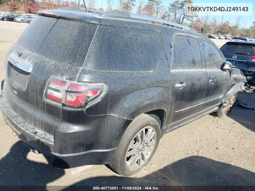 2013 GMC Acadia VIN: 1GKKVTKD4DJ249143 Lot: 40773001